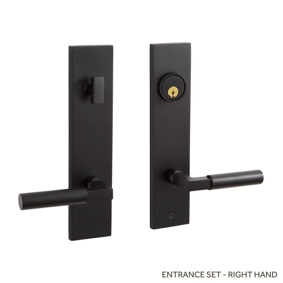 Tolland Brass Entrance Door Set - Lever Handle - Right Hand, , large image number 0