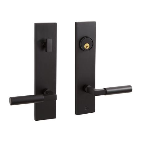 Tolland Brass Entrance Door Set - Lever Handle - Right Hand