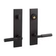 Satcher Brass Entrance Door Set - Lever Handle - 2-3/4 Backset - Right Hand - Matte Black, , large image number 0