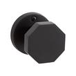 Ambrus Solid Brass Dummy Interior Door Octagonal Knob - No Backset - Matte Black, , large image number 0