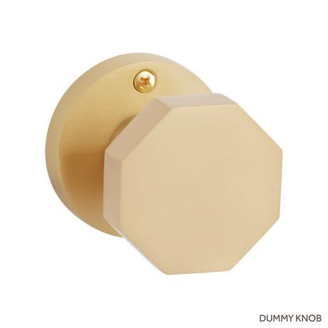 Ambrus Solid Brass Dummy Interior Door Octagonal Knob