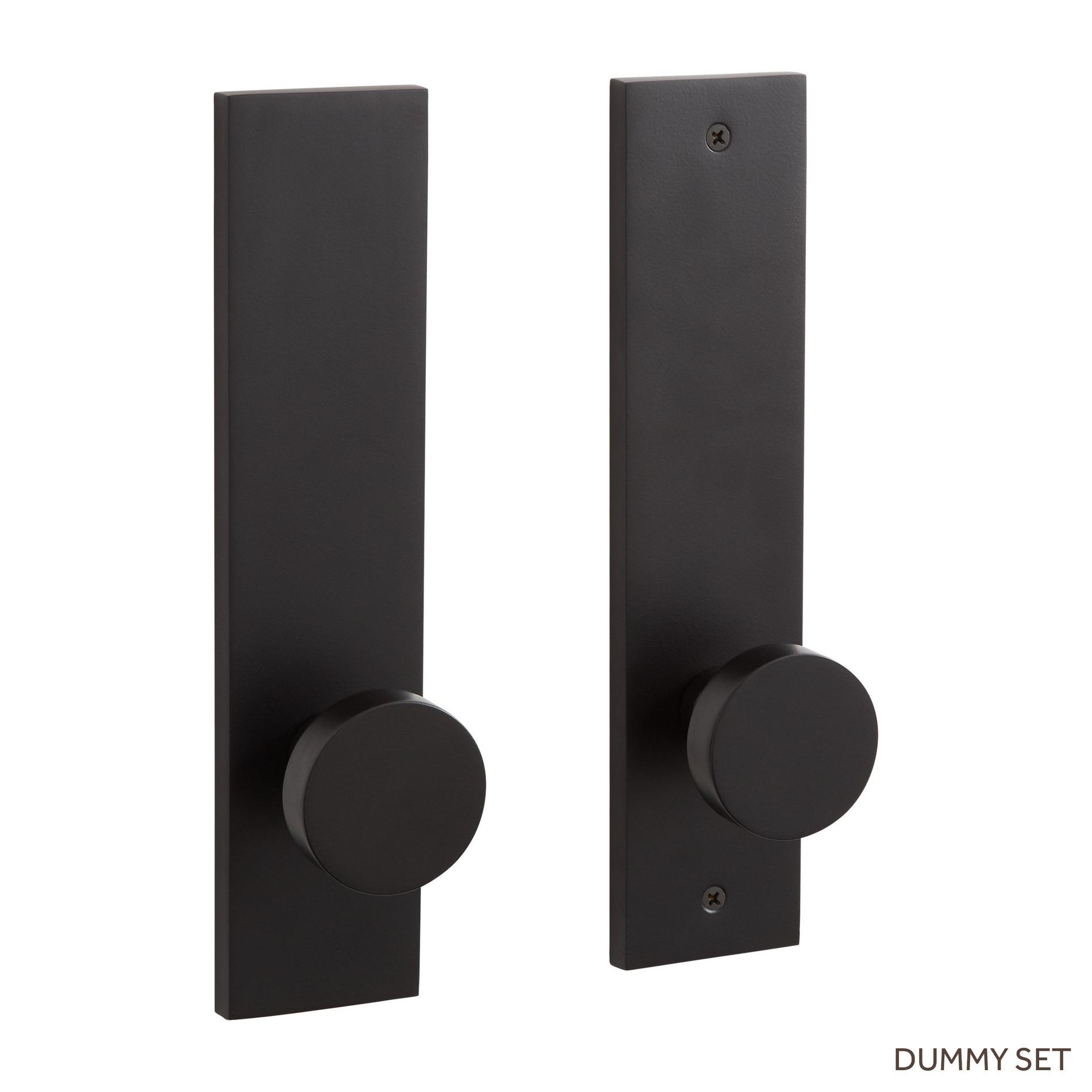 Moceri Solid Brass Dummy Entrance Set with Round Knob Signature Hardware
