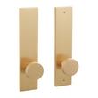 Moceri Solid Brass Dummy Entrance Door Plate - Knob - No Backset - Satin Brass, , large image number 0