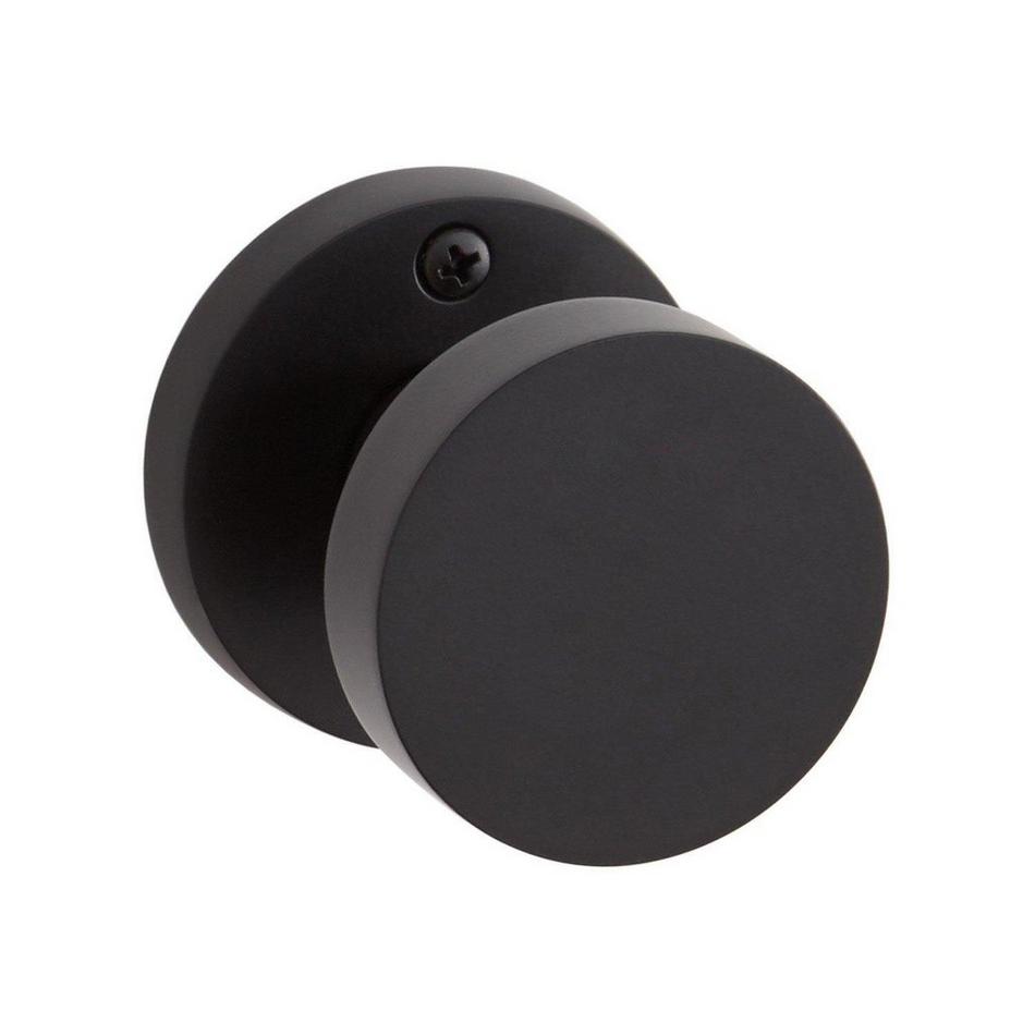 Moceri Solid Brass Dummy Interior Door Knob - No Backset - Satin Black, , large image number 0
