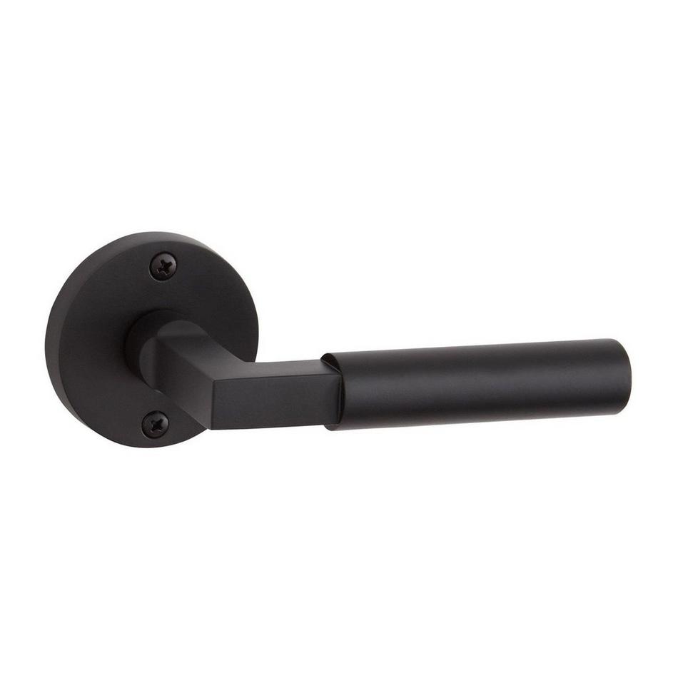 Tolland Brass Dummy Interior Door Plate - Lever Handle - Right Hand - No Backset - Satin Black, , large image number 0
