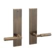 Satcher Brass Dummy Entrance Door Set - Lever Handle - Right Hand - No Backset - Antique Brass, , large image number 0