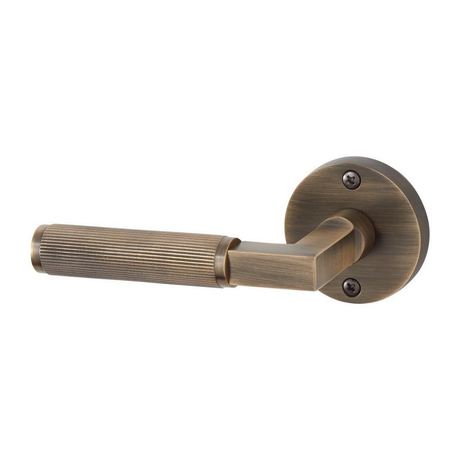 Satcher Dummy Door Knob with Knurled Lever Handle