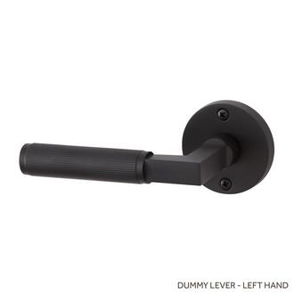 Satcher Dummy Door Knob With Knurled Lever Handle 