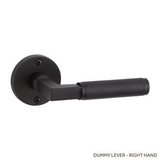 Satcher Dummy Door Knob with Knurled Lever Handle | Signature Hardware