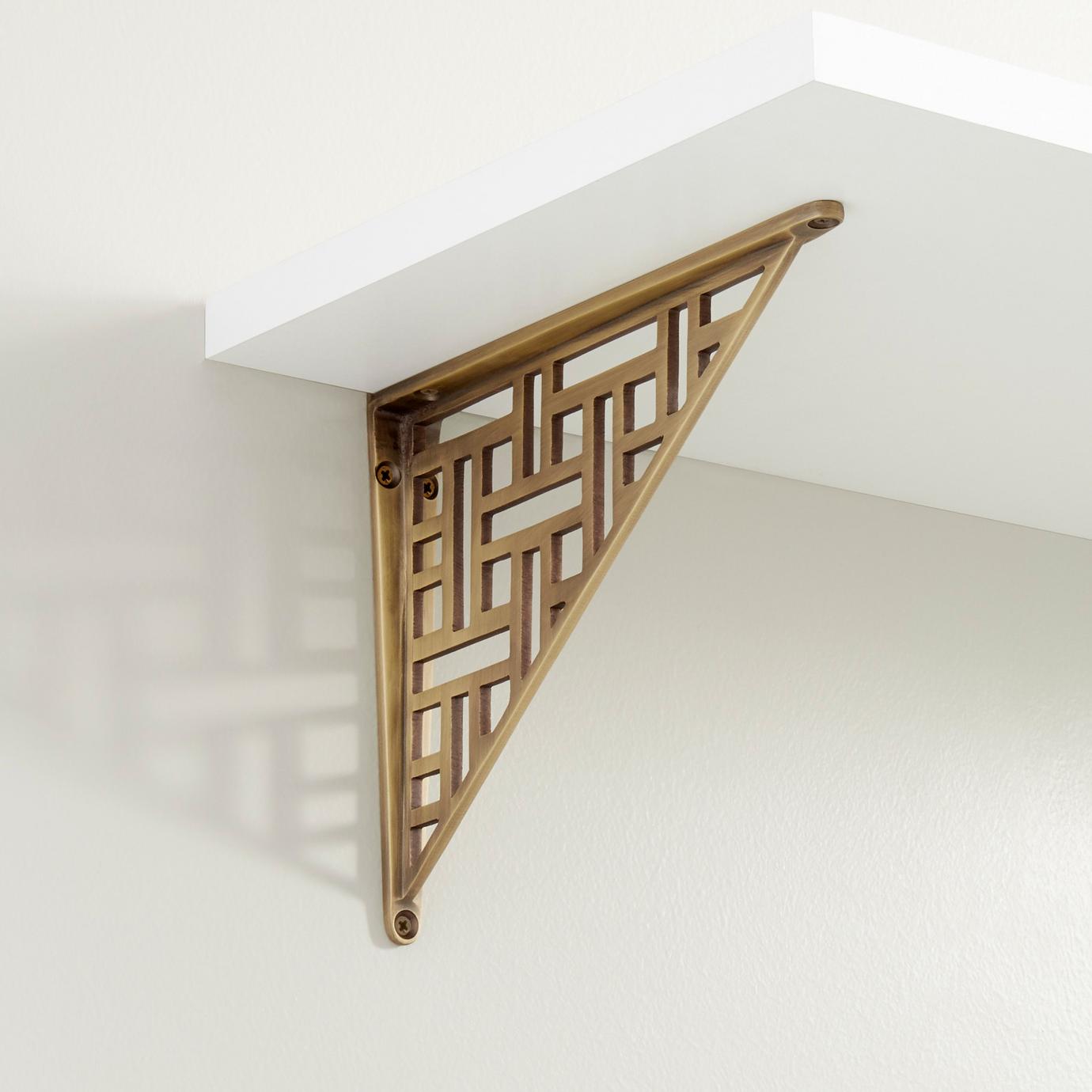 Shelf Brackets in Iron, Brass & More Signature Hardware