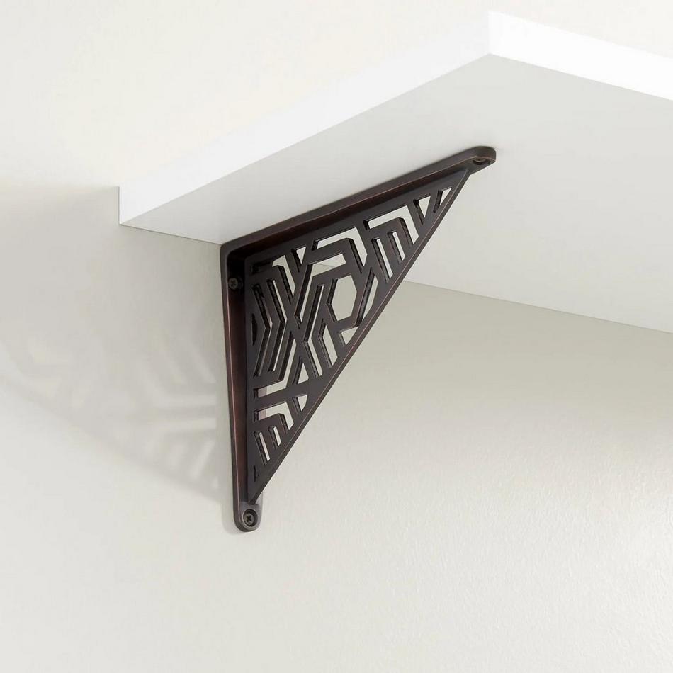 Hendrox Solid Brass Shelf Bracket - Oil Rubbed Bronze, , large image number 0