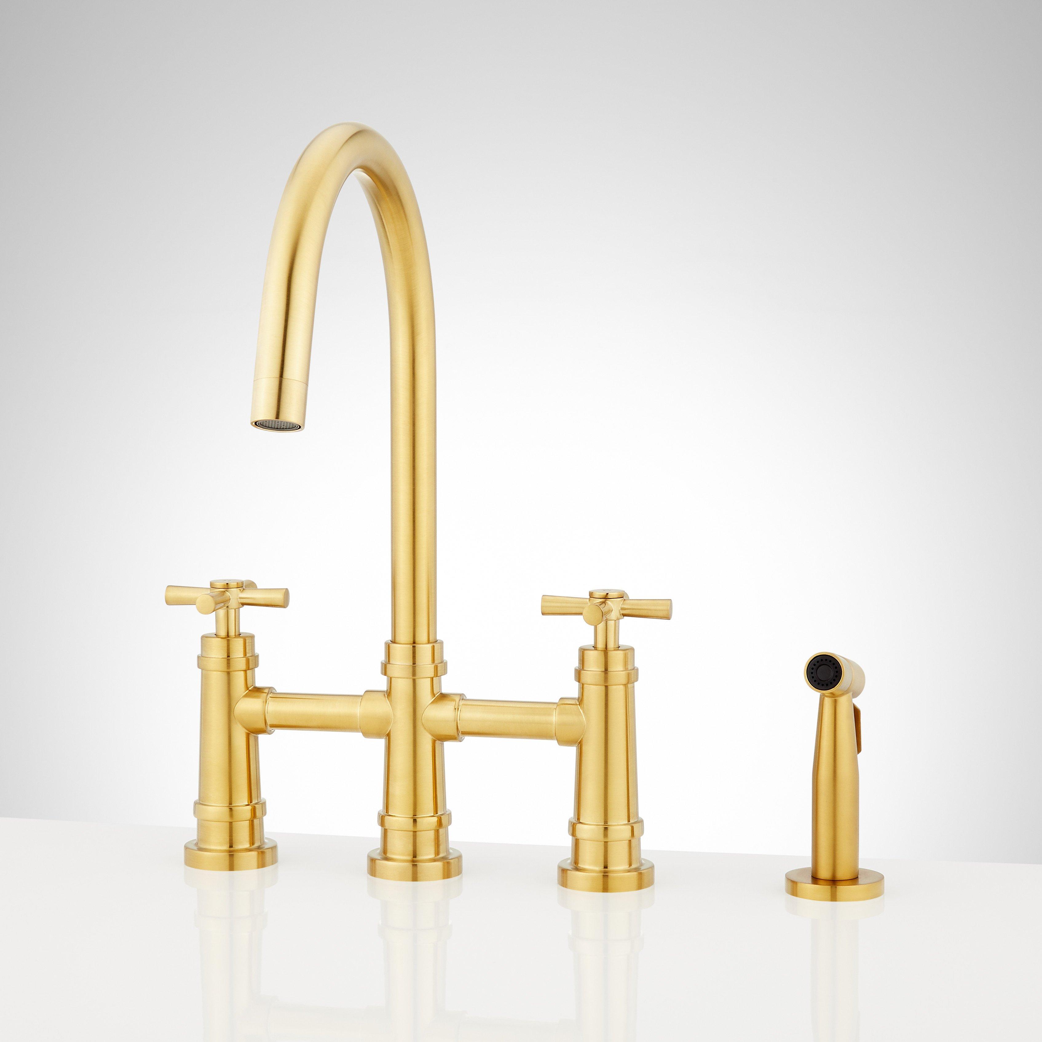 Gold sold faucet