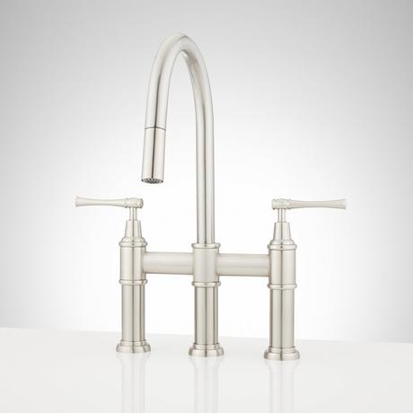 Hurston Pull-Down Bridge Kitchen Faucet