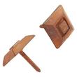 Hand-Forged Iron Square Plateau Clavos - Set of 6 - Large - Rust, , large image number 0