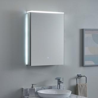 Pallas Lighted Medicine Cabinet with Tunable LED and Electrical Outlet ...