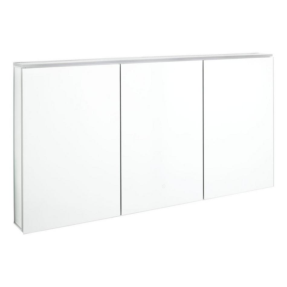 53" Pallas Lighted Medicine Cabinet with Tunable LED and Electrical Outlet, , large image number 4