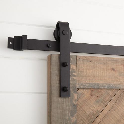 120" Hal Barn Door Hardware Kit in Black