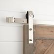 120" Hal Barn Door Hardware Kit - Brushed Nickel, , large image number 0