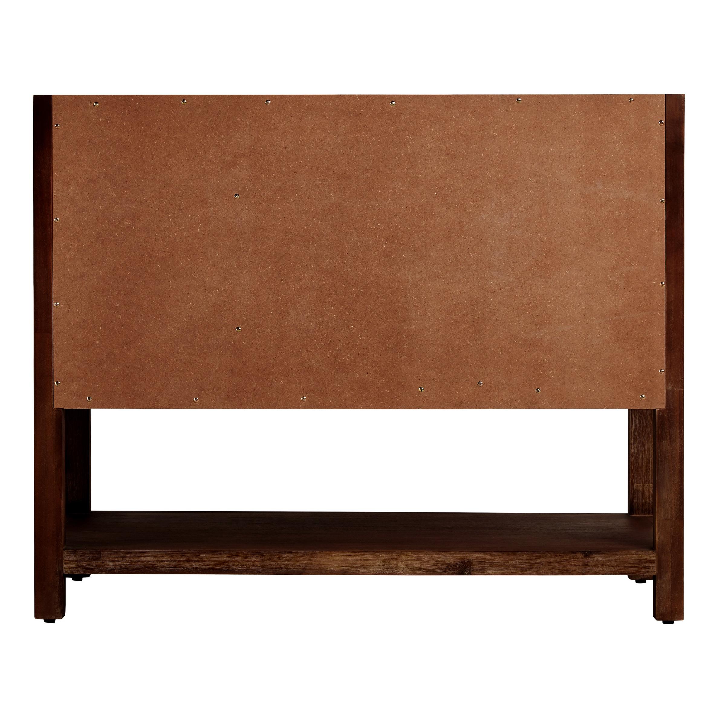 42" Morris Console Vanity Rustic Brown Vanity Only