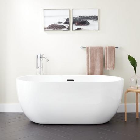 56" Boyce Acrylic Freestanding Tub - Air Massage