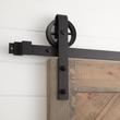 78" Ando Barn Door Hardware Kit with Soft Close - Black, , large image number 0