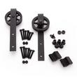 78" Ando Barn Door Hardware Kit with Soft Close - Black, , large image number 1