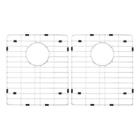 Sink Grid Set for 33" Double-Bowl Granite Composite Sink