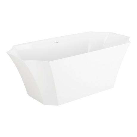 67" Rossetti Solid Surface Freestanding Tub