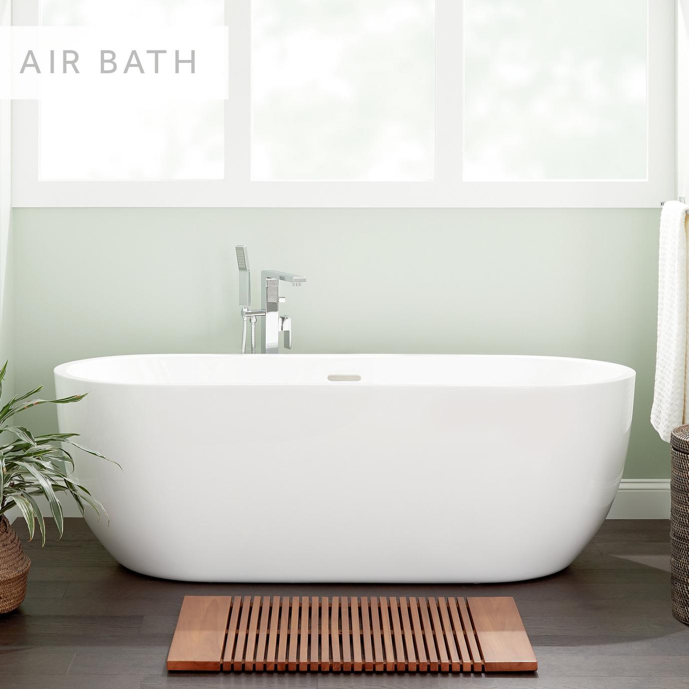 60" x 30" Sitka Acrylic Alcove Whirlpool Tub Right Drain White