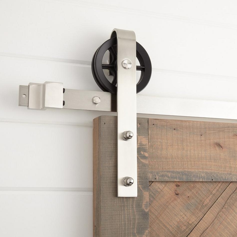 78" Ando Barn Door Hardware Kit - Stainless Steel, , large image number 0