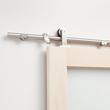96" Amici Single Roller Top-Mount Barn Door Hardware Kit - Stainless Steel, , large image number 0