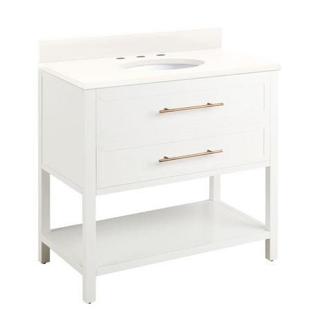 36" Robertson Vanity for Undermount Sink - Bright White