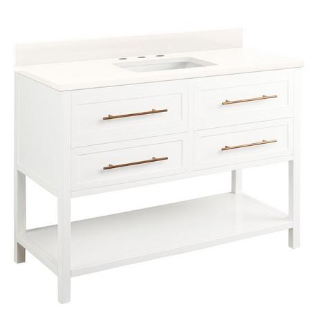 48" Robertson Vanity for Rectangular Undermount Sink - Bright White