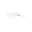 25" x 22" x 3cm Quartz Vanity Top w/ Backsplash - 8" Faucet Holes  - Sink 2015 Cutout - Undermount -, , large image number 0