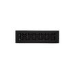 Burrel Brass Floor Register - Matte Black - 2-1/4" x 10" (4" x 11-3/4" Overall), , large image number 0