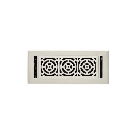 Burrel Two-Tone Brass Floor Register