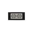 Burrel Two-Tone Brass Wall Register Matte Black/Brushed Nickel 4" x 10" (7-1/4" x 15-5/8" Overall), , large image number 0