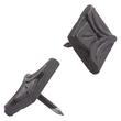 Hand-Forged Iron Square Lily Clavos - Set of 6 - Small - Natural Black, , large image number 0