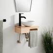 18" Nadiya Wall-Mount Vessel Sink Vanity - Unfinished Maple, , large image number 2