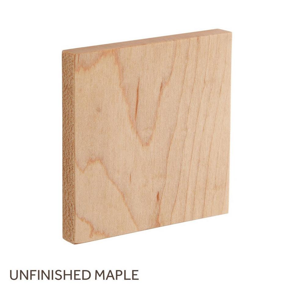 Wood Finish Sample - Unfinished Maple, , large image number 0