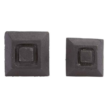 Hand-Forged Iron Square Plateau Clavos - Set of 6