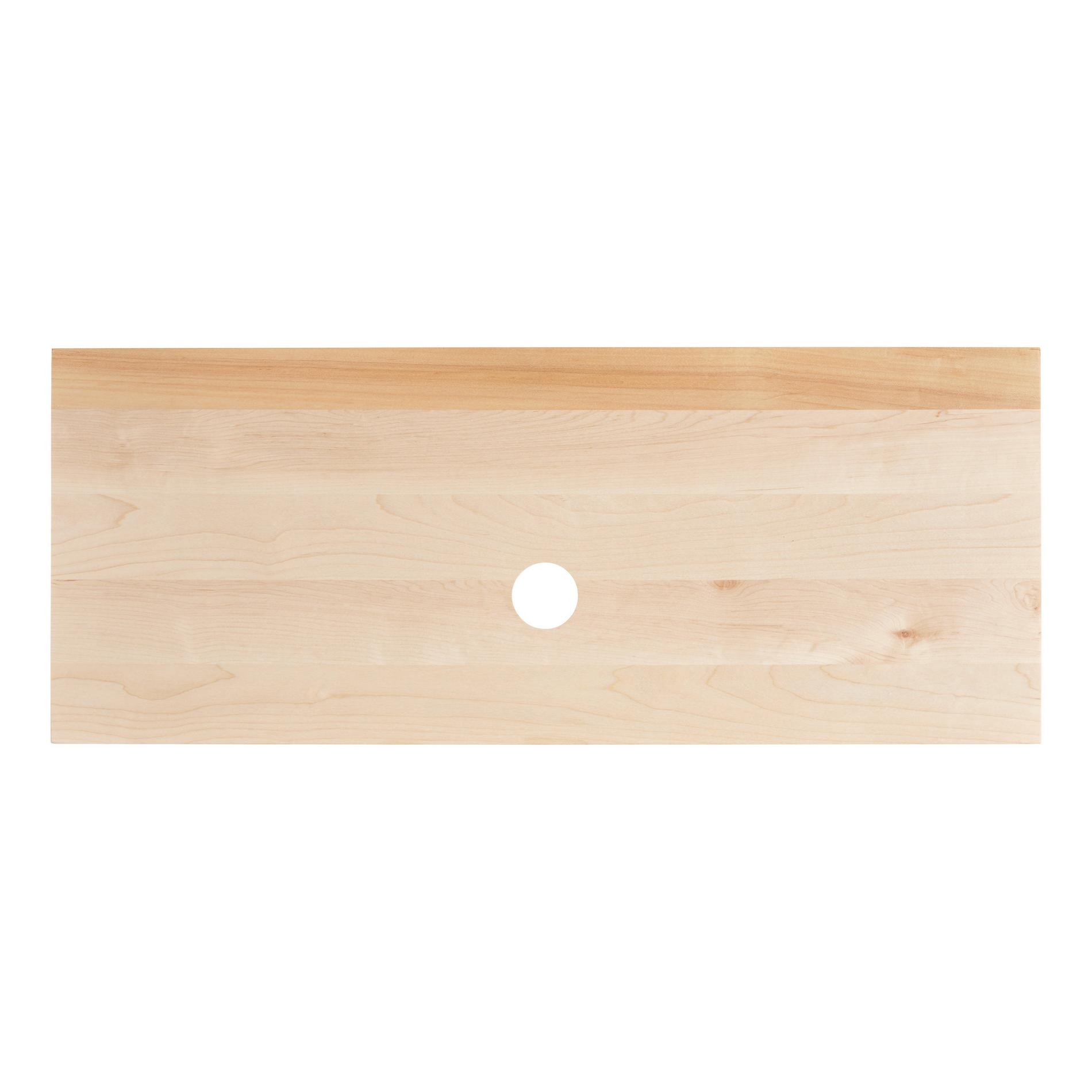 30" Nadiya WallMount Vessel Sink Vanity Unfinished Maple No Faucet