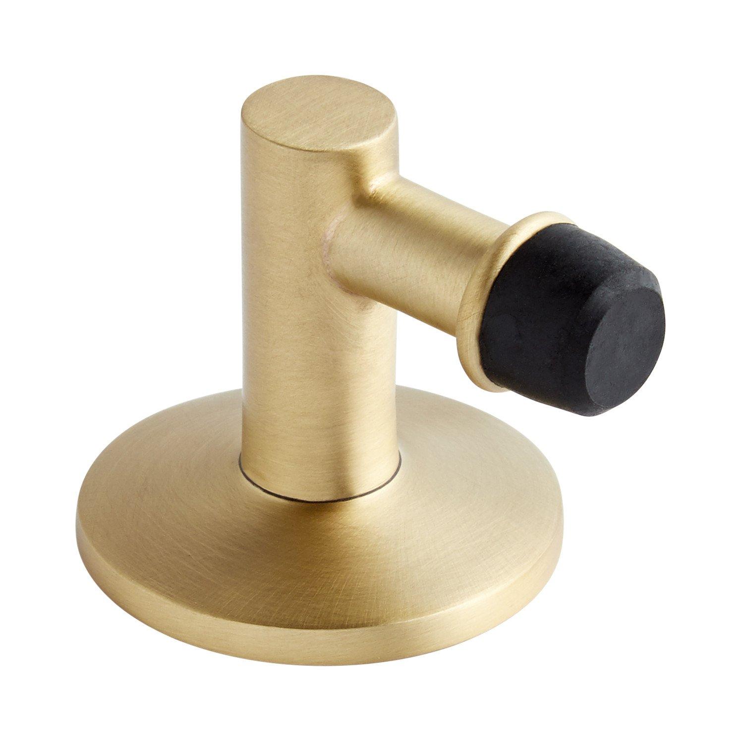 Howes Solid Brass Floor-Mount Door Stop