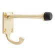 Colton Solid Brass Wall-Mount Door Stop with Hook, , large image number 1