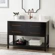 48" Robertson Vanity - Black - Arctic White 1 Hole, White RUM Sink, , large image number 0