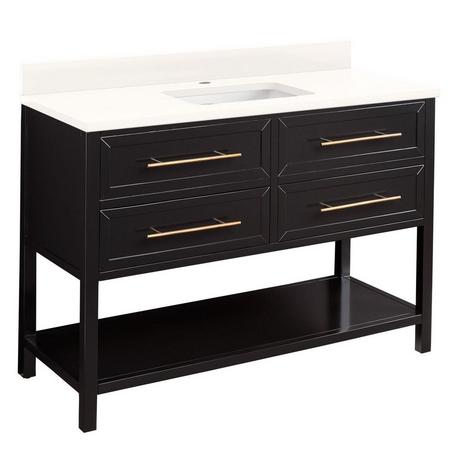 48" Robertson Vanity for Rectangular Undermount Sink - Black