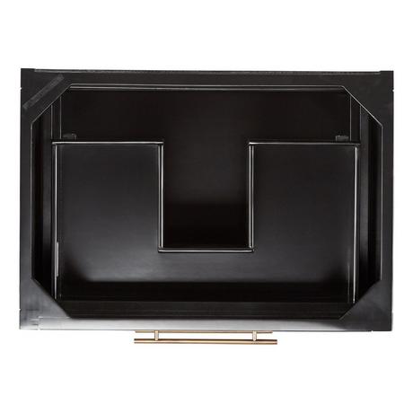 30" Robertson Console Vanity - Black - Vanity Cabinet Only