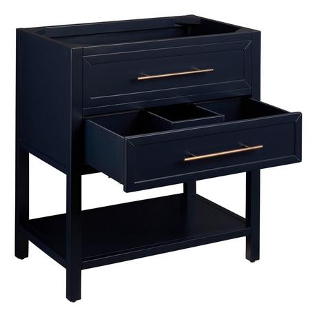 30" Robertson Console Vanity - Midnight Navy Blue - Vanity Cabinet Only