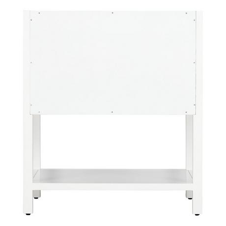 30" Robertson Console Vanity - Bright White - Vanity Cabinet Only