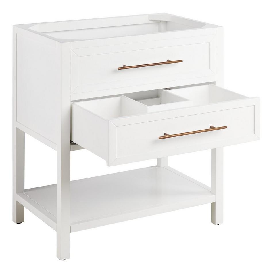 30" Robertson Console Vanity - Bright White - Vanity Cabinet Only, , large image number 1